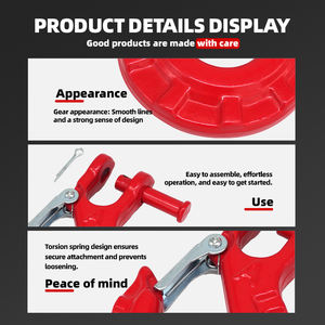 Crochet de <span class=keywords><strong>treuil</strong></span> 3/8 "Heavy Duty Front G70 Alliage d'acier a Off Road Accessoires <span class=keywords><strong>4x4</strong></span> 1/4" 4wd <span class=keywords><strong>Treuil</strong></span> de remorque Crochet de remorquage - Product Image 6