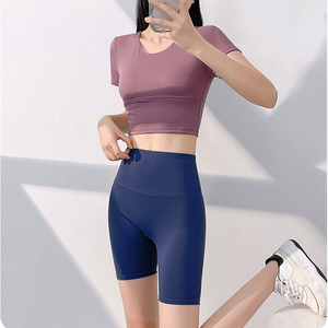 Shorts d'été tendance pour le sport, sans ligne visible et avec doublure intérieure douce au toucher - Product Image 3