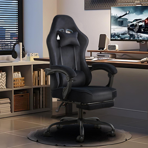 <span class=keywords><strong>Chaise</strong></span> de jeu Silla Gamer avec repose-pieds, support lombaire et appui-tête, chaises d'ordinateur à hauteur réglable, <span class=keywords><strong>chaise</strong></span> de jeu en tissu - Product Image 1