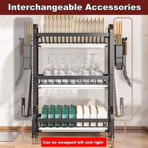 Kitchen <b>Racks</b> <b>Dishes</b> Storage <b>Racks</b> Countertops Drain Chopsticks Knife <b>Racks</b> Multifunctional Bowl Cabinets - Product Image 5