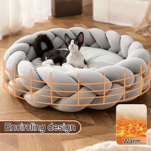 Pet Bed Modern Eco-Friendly Solid Luxury Durable Anti-Slip Polyester Sponge Comfortable Warm - Product Image 2