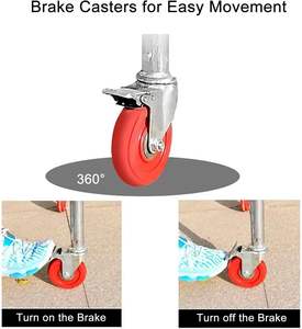 หอนั่งร้านอลูมิเนียมเคลื่อนที่ได้สำหรับการก่อสร้างโรงแรมที่ใช้ในการออกแบบอุตสาหกรรมที่มีความปลอดภัยสูง - Product Image 6