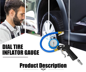 Heavy Duty <b>Digital</b> Tire Pressure Gauge All Metal Construction Thickened Hose for Car Truck SUV RV Commercial Fleet - Product Image 6