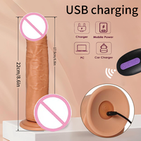 Vibrateur de stimulation du point G, gros dildo réaliste, jouets sexuels, télécommande, 20 vitesses, vibrateur dildo pour femmes