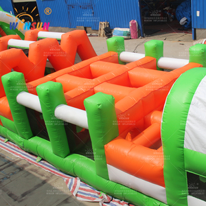 Parcours d'obstacles gonflable commercial WINSUN de qualité supérieure, 5 000 m², <span class=keywords><strong>triple</strong></span> piste, château gonflable pour enfants - Product Image 6