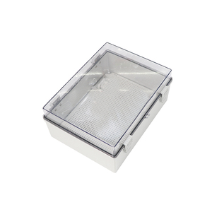 400x300x170mm Wall Mounted Enclosure Moulded Premium Series Abs Polycarbonate Enclosure With Hinge <b>Locking</b> Latch Clear Cover - Product Image 1