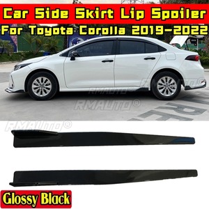 Jupes latérales de style sport noir brillant pour Toyota Corolla 2019-2022, accessoires automobiles - Product Image 1