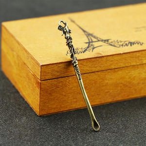 Colgante de latón con forma de cuchara de dragón y Fénix, joyería de latón, colgante de viento - Product Image 3