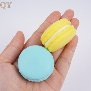 QY PU Slow Rising Squishy Toy Artificial Macaron Sandwich Cookie Cake Food Soft Squeeze Toy Dessert Shop Display OEM Wholes - Product Image 3