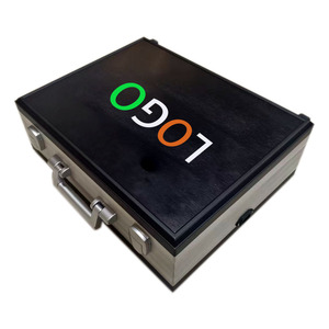 Boîte à outils brevetée en alliage d'aluminium avec bouchons Boîte à instruments Boîte à outils de stockage de matériel <span class=keywords><strong>Valise</strong></span> avec éponge - Product Image 2