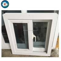 Ventana deslizante rentable resistente a huracanes fácil de instalar con vidrio de doble capa de PVC a prueba de polvo