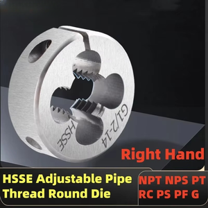 Hsse có thể điều chỉnh tap & Die 1pcs NPT NPS PT RC PS PF g <span class=keywords><strong>1</strong></span>/8 <span class=keywords><strong>1</strong></span>/4 <span class=keywords><strong>1</strong></span>/2 3/4 3/8 <span class=keywords><strong>1</strong></span>/16 AR-D vít chết cho thẳng/côn ống - Product Image 2