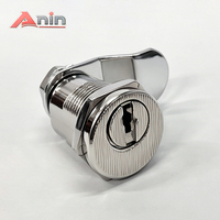 Cylindres de serrure à came multipoints Anin en alliage de zinc certifiés ROHS, nickelés, 2 clés, Guangdong
