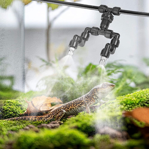 Aspersor de Jardín Automático de Dos Cabezales, Blanco, de Plástico, con Boquilla Ajustable, Nebulizador para Reptiles - Product Image 6