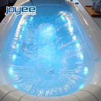 Baignoire de massage à remous JOYEE de 1,7 m, baignoire autoportante en acrylique, design moderne