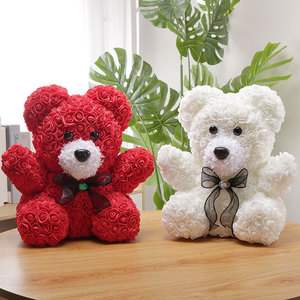 Oso <span class=keywords><strong>de</strong></span> Rosas Premium con Logotipo Personalizado ODIS, Diseñado con Fina Artesanía, el Más Vendido para Regalo <span class=keywords><strong>de</strong></span> Aniversario para Ella - Product Image 1