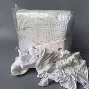 Paños de Limpieza de Felpa Blanca de Alta Absorción, Bolsa de Paños de Algodón Irregulares para Limpieza - Product Image 1