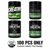 Créatine monohydrate micronisée en poudre 99% testée par un tiers, vente en gros OEM, créatine en poudre 200 mesh, emballage personnalisé