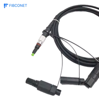 Cable de Fibra Óptica Redondo Preconectado FTTA IP68 SC APC, Cable de Conexión Personalizado, Conector Impermeable para Exteriores