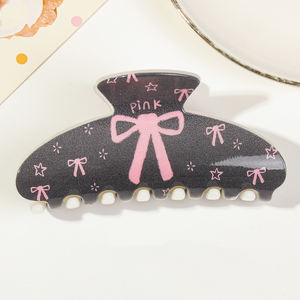 Pinzas de Pelo Grandes y Sencillas de PVC de 10.5 cm, Estilo Retro Coreano, para Mujeres y Niñas - Product Image 4