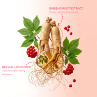 OAKAURA 15ml Krim Mata Retinol Bebas Pewangi Perawatan Kerutan Garis Halus Mencerahkan Menenangkan untuk Semua Jenis Kulit