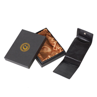 Dompet Lipat Vertikal Logo Kustom dengan Jendela ID, Tempat Kartu Kredit Kulit Asli Vintage