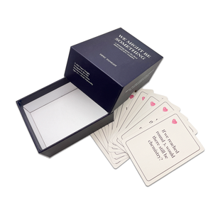 Jeu de cartes entièrement personnalisé en gros avec logo personnalisé, étiquette en papier populaire, jeu de cartes imprimées pour rassemblements de groupe - Product Image 3