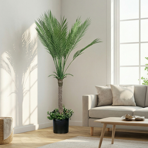 <b>Artificial</b> <b>Palm</b> <b>Tree</b> Decorative Indoor Outdoor Green Potted <b>Palm</b> Plant for Home Office Hotel Lobby Decoration - Product Image 4