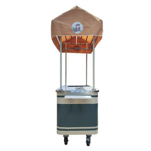 Driewieler Kiosk Italiaans Ijs Push Kar Ijskar Snack Voedsel Kiosk Fiets Mobiele Vriezer Ijskar - Product Image 4