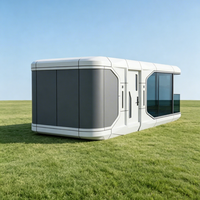 Nouvelle Capsule Spatiale Futuriste Ninenos : Maison Conteneur Carrée Moderne, Unité Mobile Respirante pour Bar Extérieur, Café de Loisirs, Parc - Garantie 1 An