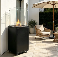 Cheminées électriques modernes en bois, chauffage à effet de flamme réelle pour usage intérieur dans les hôtels et les cours de maisons d'hôtes