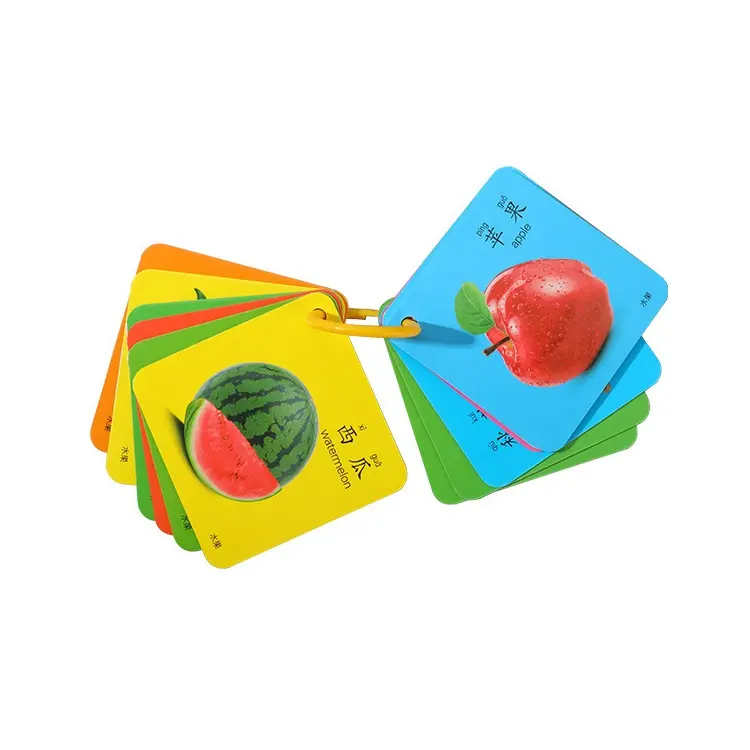 Impression personnalisée de cartes Flash d'apprentissage pour enfants, Alphabet anglais pour enfants, cartes cognitives éducatives pour tout-petits