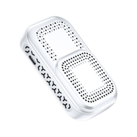 Moniteur de qualité de l'air avancé 5 en 1 avec écran HD - Détecteur de HCHO, TVOC, CO2, température et humidité pour la maison ou le bureau