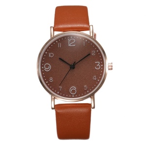 Khorasan New Korean Fashion Simple Leather Watch Women's Casual Student Quartz Ladies Watch <b>Dropshipping</b> - Product Image 1