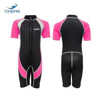 Combinaison de plongée en néoprène pour enfant, 3 mm, avec fermeture éclair sur la poitrine, respirante, imperméable, avec logo personnalisé imprimé, pour la plongée, le surf et la natation en été