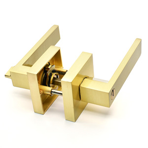 Privasi tuas pegangan tanpa kunci hitam Matte kamar tidur/kamar mandi/kunci tangan pintu Interior kunci pintu silinder - Product Image 3