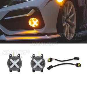 Conjunto de Luces Antiniebla Delanteras para Automóvil, Luces de Circulación Diurna para Honda Civic 2016-2021, 10.ª Generación, Kit de Carrocería, Accesorios para Automóvil - Product Image 2