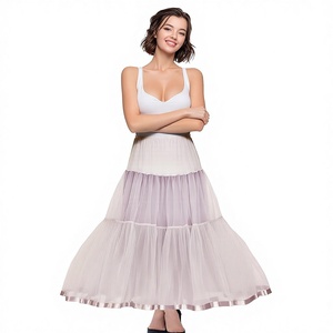<span class=keywords><strong>Jupon</strong></span> long pour femme, en polyester 100%, avec volants, pour <span class=keywords><strong>robe</strong></span> de soirée, taille S-3XL - Product Image 1