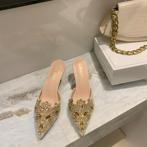 รองเท้าส้นสูงผู้หญิงสำหรับฤดูร้อนปี 2025 ส้นเข็มหลากสีสำหรับใส่กลางแจ้ง กันลื่นและเพิ่มความสูง - Product Image 2