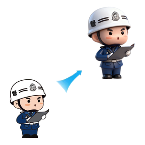 Nuova Statuetta d'Azione Personalizzata Hip Hop <span class=keywords><strong>Anime</strong></span> in PVC 3D, Giocattolo Cartoon da Collezione - Product Image 3