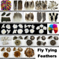 Plumes de faisan collier naturelles tachetées pour la confection de mouches, nymphes, mouches sèches, leurres artificiels pour la pêche à la truite et au saumon