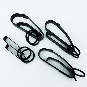 <span class=keywords><strong>Poliziotti</strong></span> & vigili del fuoco porta chiavi a sgancio rapido in acciaio inox dovere cintura Clip per gli uomini e portachiavi nero portachiavi - Product Image 5