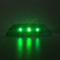 Lumière de sécurité routière solaire durable à LED pour pavé, modèle LS-05, 20T, étanche IP68, clignotante et fixe, intégrée au sol