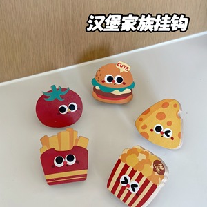 Cute Beechwood <b>Adhesive</b> <b>Hooks</b> 3-5kg Load Kitchen Bathroom Wall Mounted Novelty <b>Hooks</b> - Product Image 2