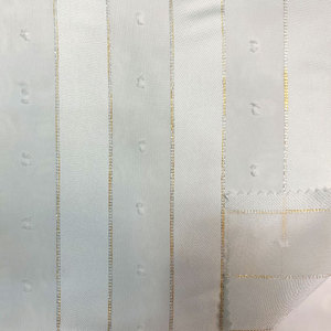 Thu Hoạch 100% Polyester Voan Lurex Và Clip Dot Satin Lớn Sọc Rắn Vải Satin Sọc Vải - Product Image 6