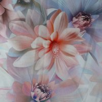 Tissu floral imprimé numérique 5D léger, respirant, anti-boulochage, en microfibre 100 % polyester, teint et tissé, vente en gros
