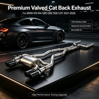 Kit d'échappement complet avec soupapes en acier inoxydable à haut débit pour BMW M3 M4 G80 G82 S58 3.0T 2021-2026