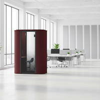 Cabines insonorisées légères et silencieuses en fibres PET - Cabines de bureau insonorisées, cabines téléphoniques, assemblages modulaires