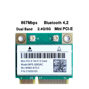 Nouvelle <span class=keywords><strong>carte</strong></span> sans fil double bande Wireless-AC 8265 8265HMW 2.4G/<span class=keywords><strong>5Ghz</strong></span> 802.11ac 867Mbps BT 4.2 8265AC MINI <span class=keywords><strong>PCI</strong></span>-E WI-FI - Product Image 5