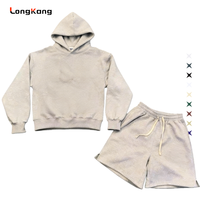 Ensemble de sweat-shirts à capuche zippés pour hommes, personnalisables, 100% coton, coupe oversize, été, couleur unie, logo brodé sur le devant, tissu respirant, ODM